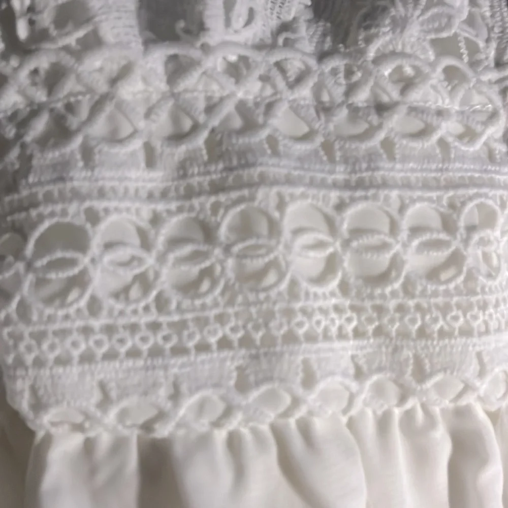 ECOWISH V-Neck Spaghetti Strap Bowknot Backless Lace Dress M NWT - Picture 6 of 8